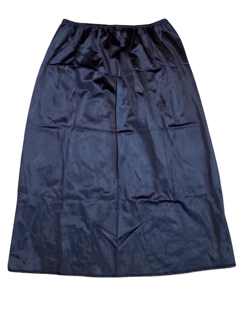 Bali Black Split Back Nylon Half Slip Vintage Ladies Medium